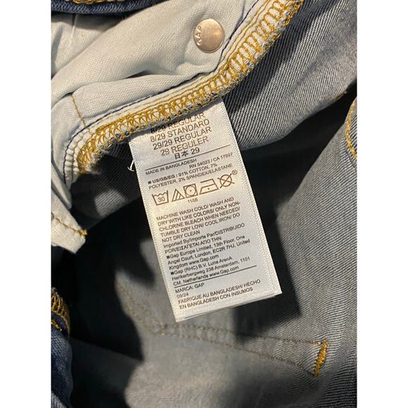 NWT Gap Mid Rise Universal Baby Boot Jeans US 8/29 Regular Medium Blue Wash - Picture 11 of 15